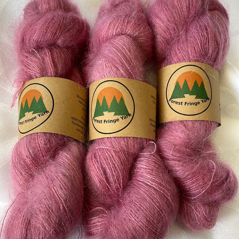 Wild rose mohair lace weight (50 grams)